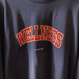 Sporty & rich navy wellness ivy sweater